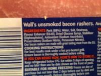 Unsmoked Rashers  Ingredients