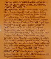 6 Chocolate Orahge Whirls Ingredients