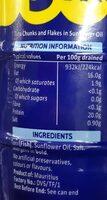 Princesa Tuna Sunflower Oil Nutrition Label