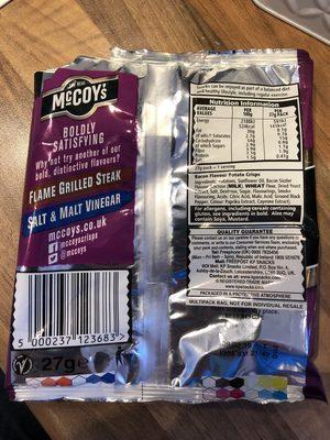 Ridge Cut Bacon Sizzler Crisps