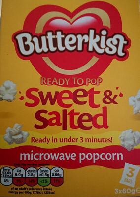 Butterkist Ready To Pop Sweet & Salted Microwave Popcorn