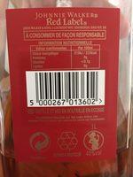 Whisky Ecosse Blended 40% Vol. Ingredients