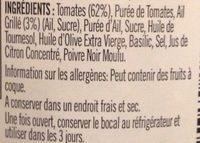 Loyd Grossman Tomato Roasted Garlic Pasta Sauce 350G Ingredients
