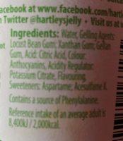 Cranberry & Raspberry Flavour Jelly Ingredients