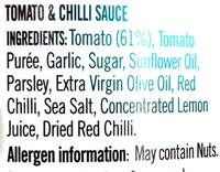Tomato & Chilli Ingredients