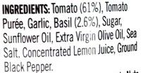 Tomato & Basil Ingredients