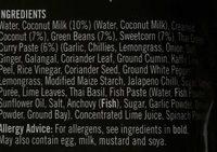 Thai Green Coconut Curry With Thai Basil And Lime Ingredients