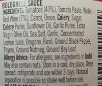 Bolognese Original Ingredients