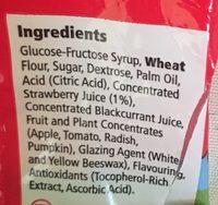 Tesco Strawberry Laces 75G Ingredients