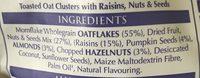 Mornflake No Added Sugar Granola Fruit,Seed & Nut 500G Ingredients