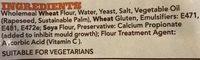 Warburtons Wholemeal Ingredients