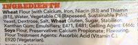 Warburtons Sandwich Thins Ingredients