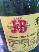 Whisky Ecosse Blended 40% Vol. Ingredients