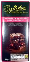 Cranberry & Raspberry Dark Chocolate Report Card