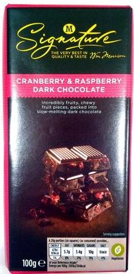 Cranberry & Raspberry Dark Chocolate