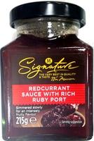 Redcurrant Sauce With Ruby Port Report Card