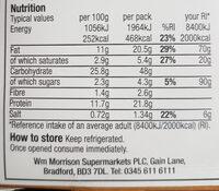 Chicken & Bacon Caesar Wrap Nutrition Label