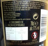 Baileys Ingredients