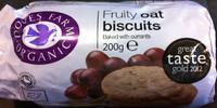 Fruity Oat Biscuits Baked With Currants, Doves Farm Organic Report Card