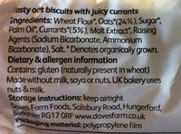 Fruity Oat Biscuits Baked With Currants, Doves Farm Organic Ingredients