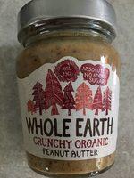 Crunchy Organic Peanut Butter - Whole Earth - 227G Report Card