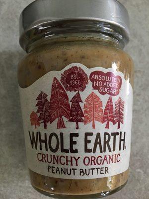 Crunchy Organic Peanut Butter - Whole Earth - 227G