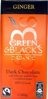 Green & Black's Organic Ginger Dark Chocolate 60% Cocoa