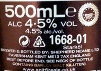 Spitfire Ingredients