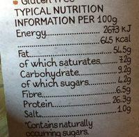 Smooth Peanut Butter Nutrition Label