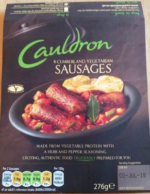 6 Cumberland Vegetarian Sausages