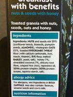 Eat Natural Breakfast Plus Benefit Honey Ingredients