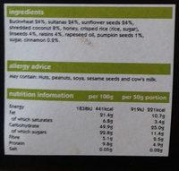 Toasted Muesli Buckwheat Ingredients