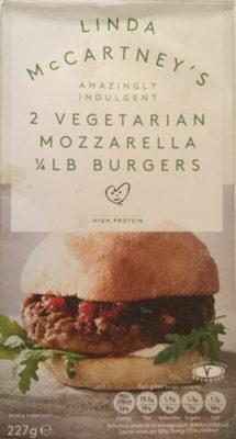 Vegetarian Mozzarella 1/4lb Burgers