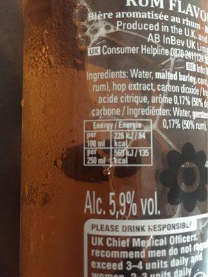 Bire Aromatise Rhum