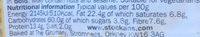 Orkney Cheese Oatcakes Nutrition Label