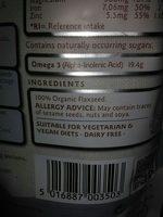 Flaxseed Milled Organic, Gemahlener Leinsamen Ingredients