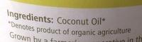 Organic Coconut Oil Ingredients