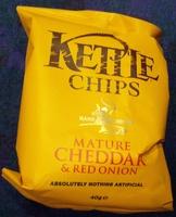 Kettle Chips Mature Cheddar & Red Onion Report Card