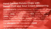 Sweet Chili & Sour Cream Ingredients