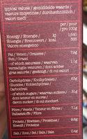 Super Cranberry, Cherry & Almond Muesli Nutrition Label