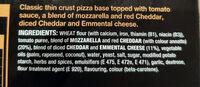 Tiger Crust Cheese Medley Ingredients