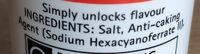 Table Salt Ingredients