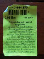 Natural Red Food Colour Ingredients