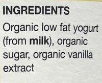 Rachel's Organic Bio Live Yogurt Ingredients