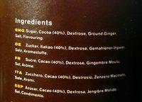 Ginger Hot Chocolate Ingredients