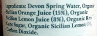 Sparkling Dring Orange Lemon Ingredients