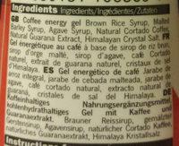 Cafe Cortado With Guarana Ingredients