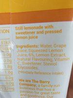 The Berry Kids Lemonade Ingredients