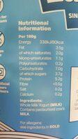 Pakeeza Lancs Farm Probiotic Natural Yoghurt 1Kg Nutrition Label