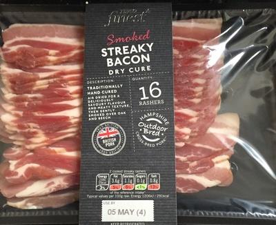 Smoked Streaky Dry Cure Bacon